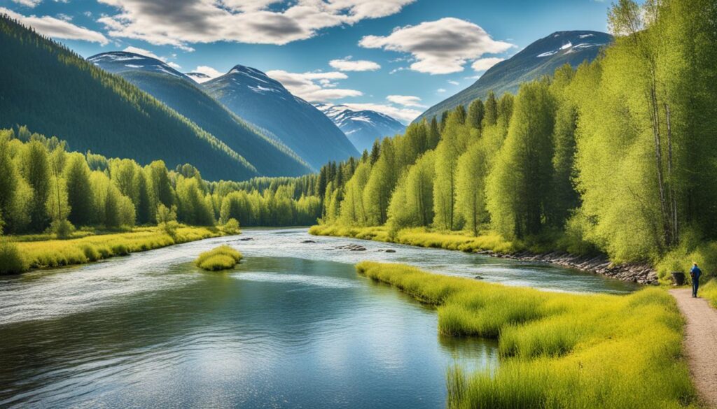 Fishing in Orkla River